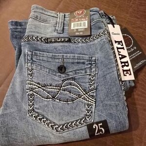 Cowgirl Tuff Classic Blue Flare Jeans